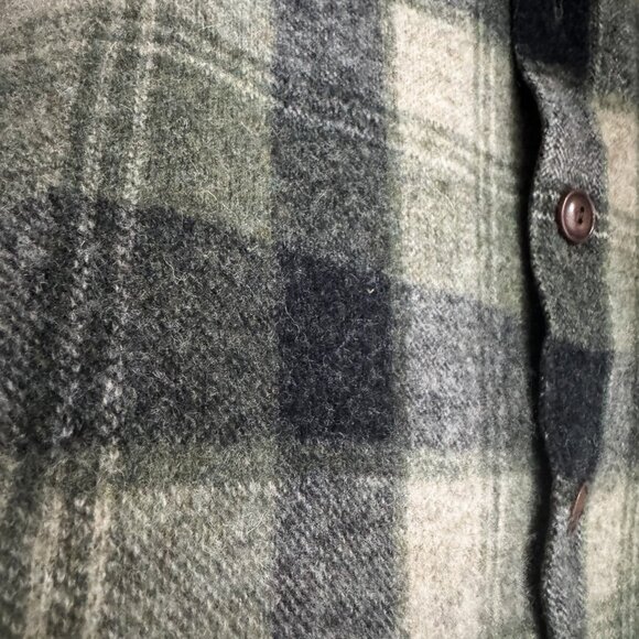 Ralph Lauren Purple Label 50th Anniversary Wool Cashmere Plaid Shacket  M - Picture 7 of 10